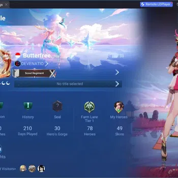 Honor of Kings Accounts Rare Skin Global|75H 46S |Bleseed [MaiShiranui,Charlotte], Nobility[Di Renjie,XiangYu,Zilong