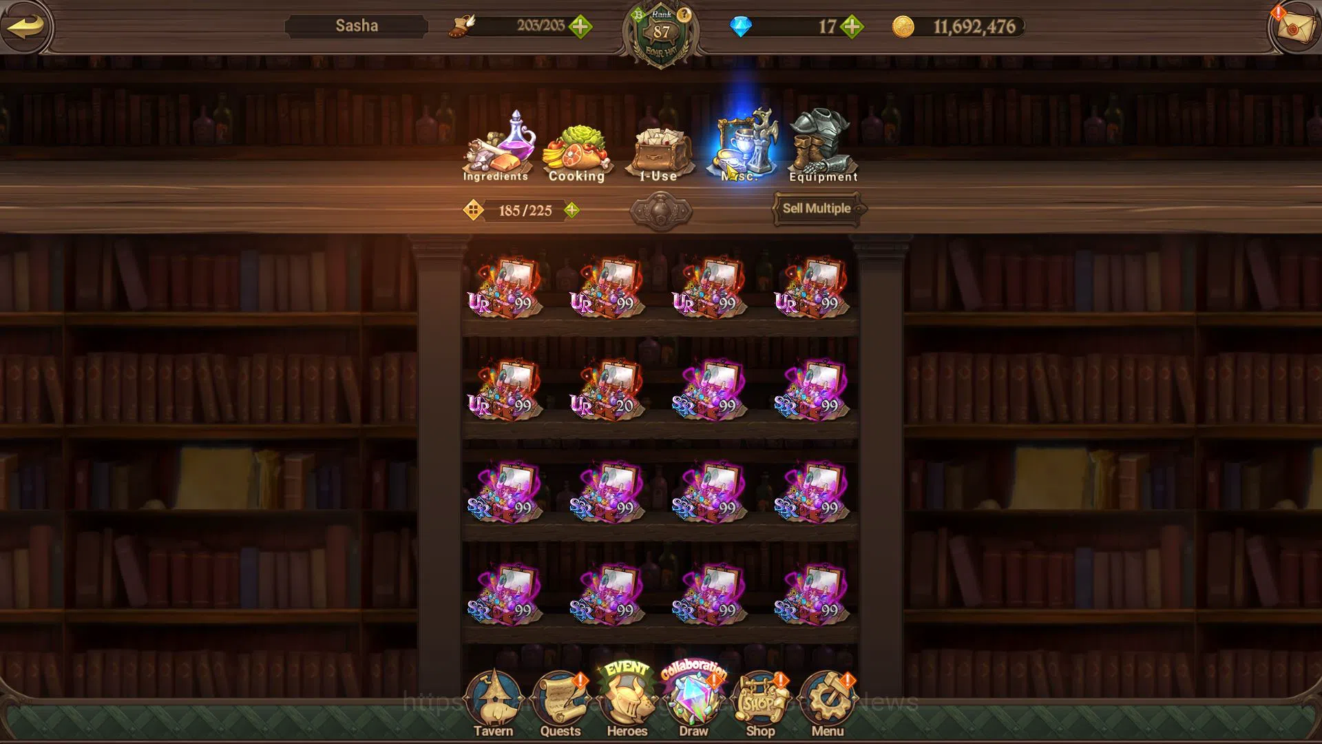 The Seven Deadly Sins: Grand Cross Accounts Midgame Asia|4,4M CC|1 LR+8 UR+Many 17