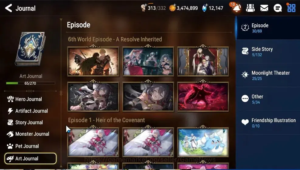 Epic Seven Accounts GLOBAL UnVerif|18 ML(LOT Scale,BoRunka,SNYulha,Sal image 15