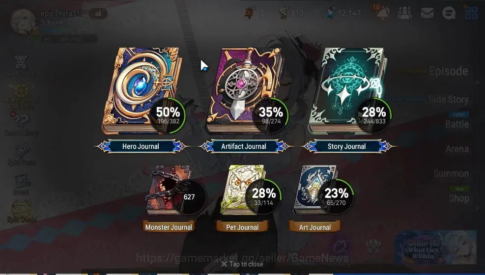 Epic Seven Accounts GLOBAL UnVerif|18 ML(LOT Scale,BoRunka,SNYulha,Sal image 3