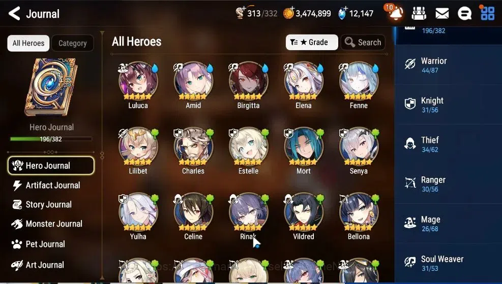 Epic Seven Accounts GLOBAL UnVerif|18 ML(LOT Scale,BoRunka,SNYulha,Sal image 8
