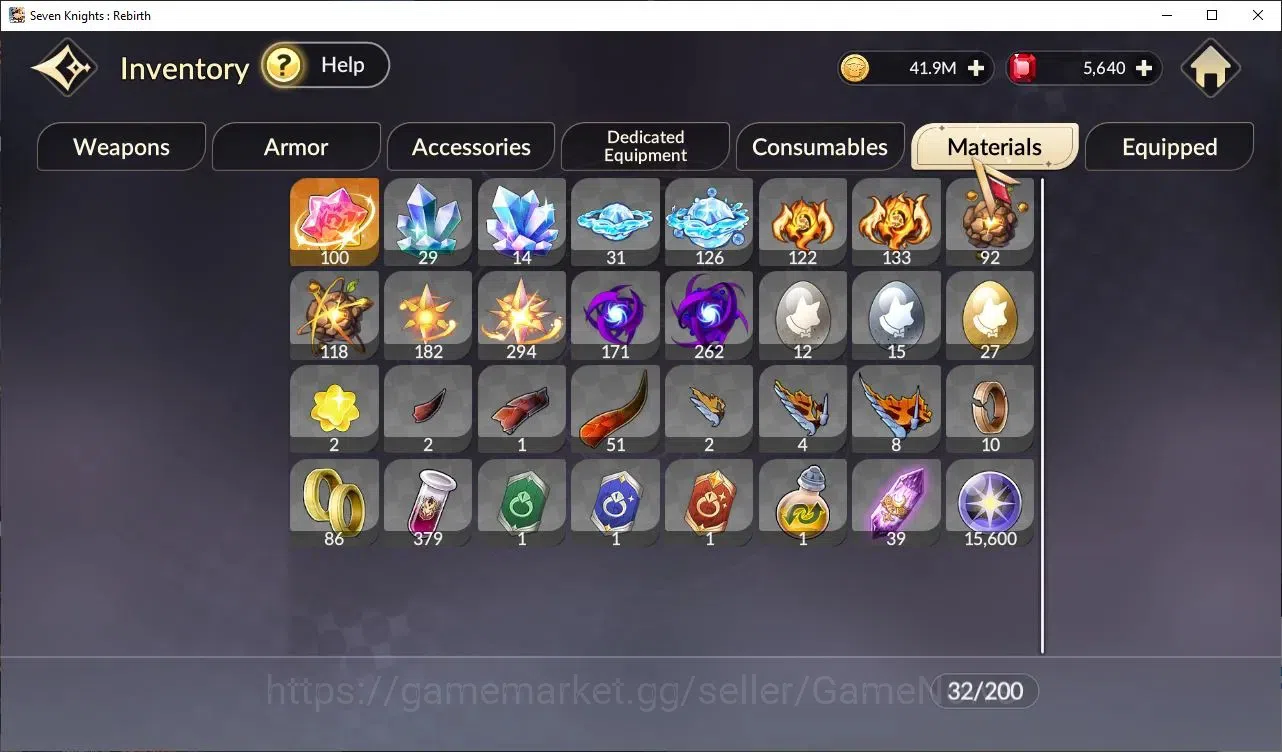 Seven Knights Re:Birth Accounts GLOBAL SEA|5 Ex-7K(Fai,RosieTC1,Gelidus,MeliaTC1,J image 13