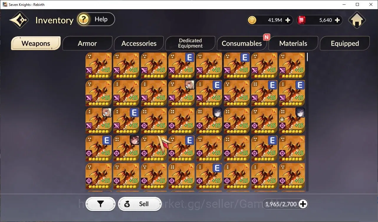 Seven Knights Re:Birth Accounts GLOBAL SEA|5 Ex-7K(Fai,RosieTC1,Gelidus,MeliaTC1,J image 8