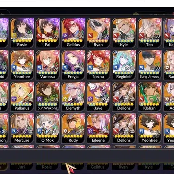 Seven Knights Re:Birth Accounts GLOBAL SEA|5 Ex-7K(Fai,RosieTC1,Gelidus,MeliaTC1,J image 1