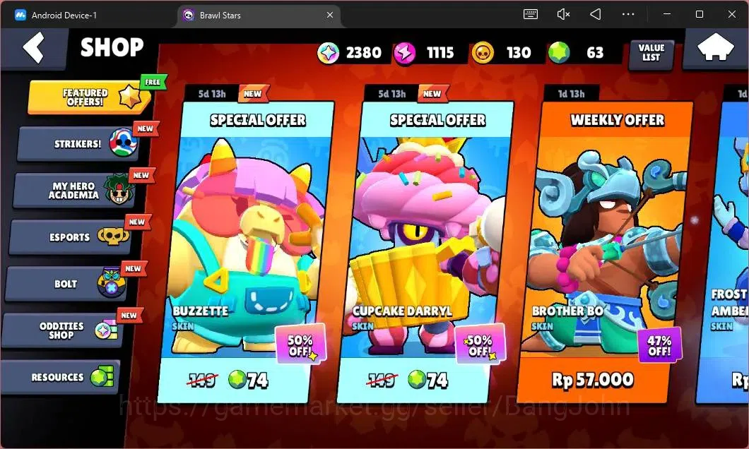 Brawl Stars Accounts Global |482 Thropy|12 Brawler|1 Max Hypercharge(El image 4
