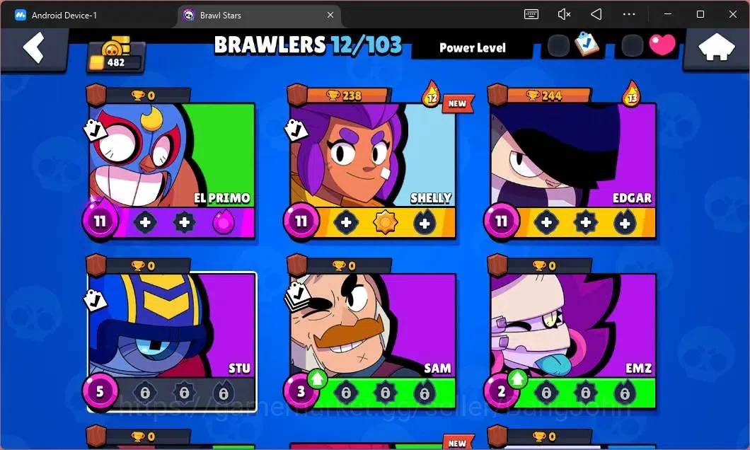 Brawl Stars Accounts Global |482 Thropy|12 Brawler|1 Max Hypercharge(El image 5