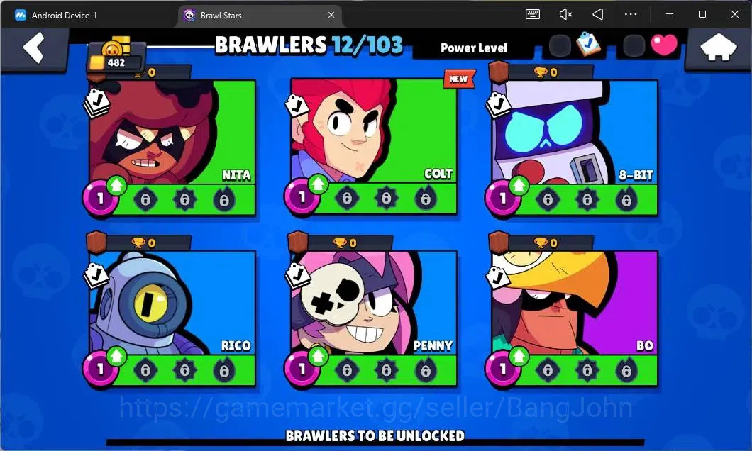 Brawl Stars Accounts Global |482 Thropy|12 Brawler|1 Max Hypercharge(El image 6