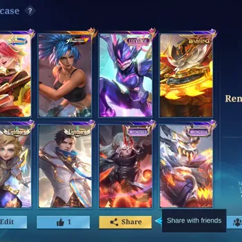 Mobile Legends: Bang Bang Accounts Collector Hero 125|Skin 227|Ex Glory66|KOF Karina,LBox Karrie,Sparkle