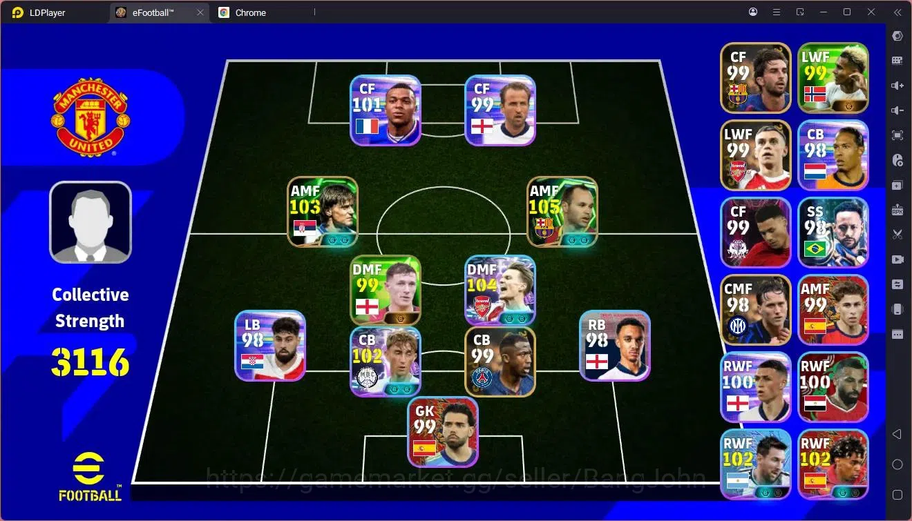 eFootball Accounts Legends & Iconic Players Mobile |PW 3116|Epic Iniesta,Stojkovic|Showtime 1