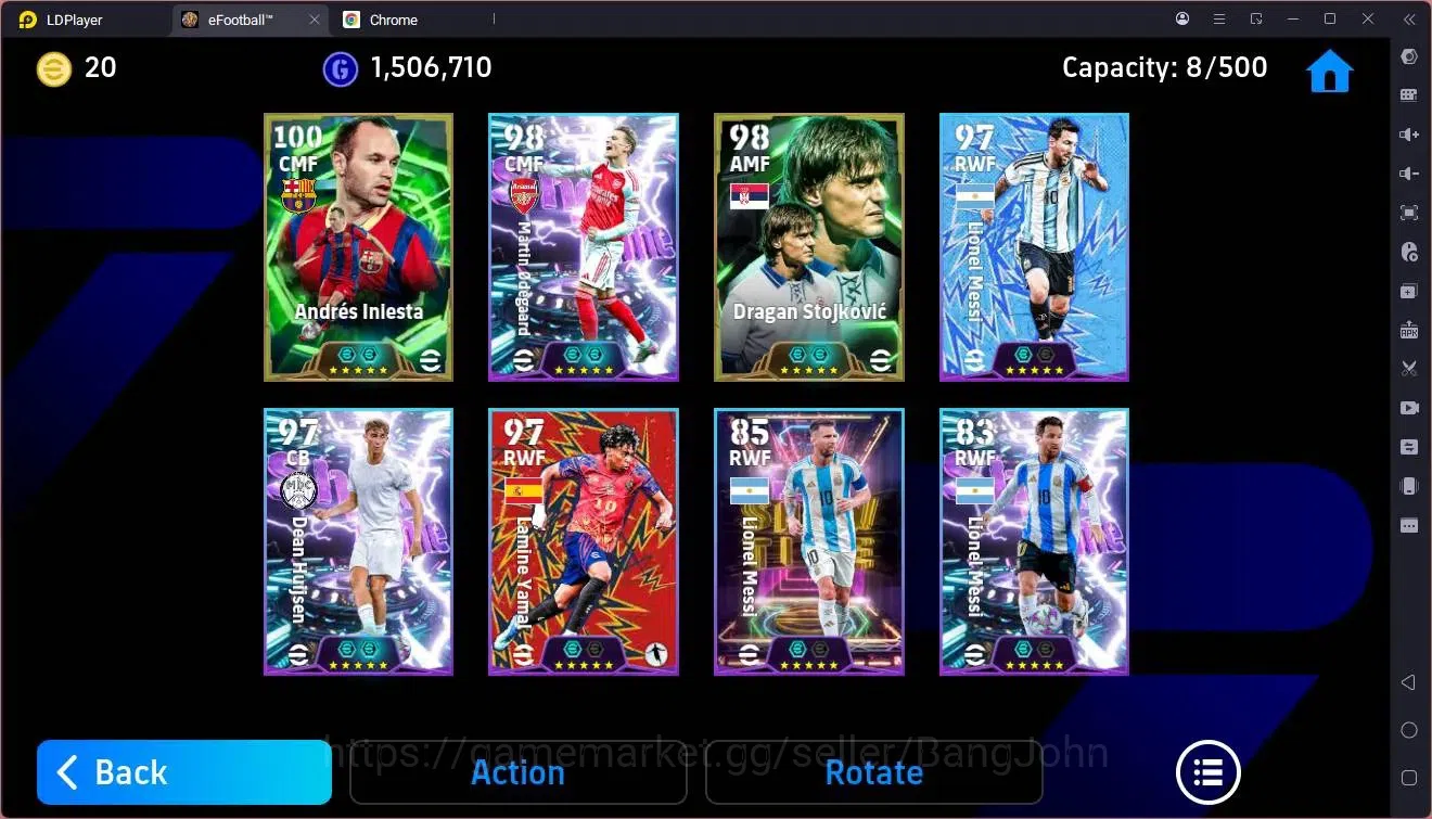 eFootball Accounts Legends & Iconic Players Mobile |PW 3116|Epic Iniesta,Stojkovic|Showtime 4