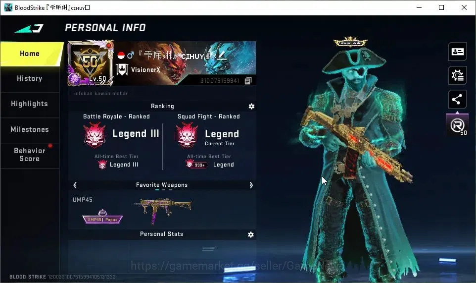 Blood Strike Accounts ASIA|ETERNAL Zero-Oda|ULTRA Melee Scythe|2 Collab  image 2