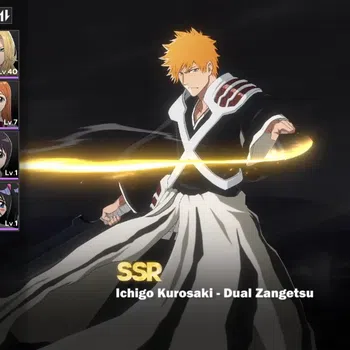 BLEACH: Soul Resonance Accounts NUVERSE SEA|Lv 26|2 SSR|Ichigo Dual Zangetsu & Tosen+Signature|1,3k SJ,4 LGT,2 LSGT,100 GT,6