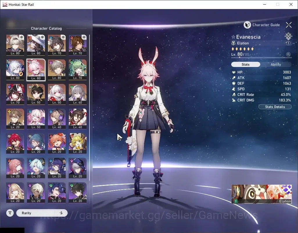 Honkai Star Rail Accounts Asia|TL 70|8,2K SJ|7 Limited|Firefly+Sign,Evanesci image 4