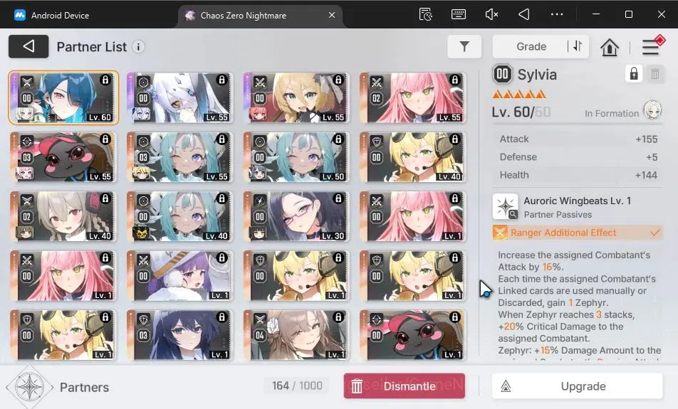 Chaos Zero Nightmare Accounts GLOBAL Lv55|11 SSR[(HeidemarieM4,Narja)+Sign,Tiphe image 8