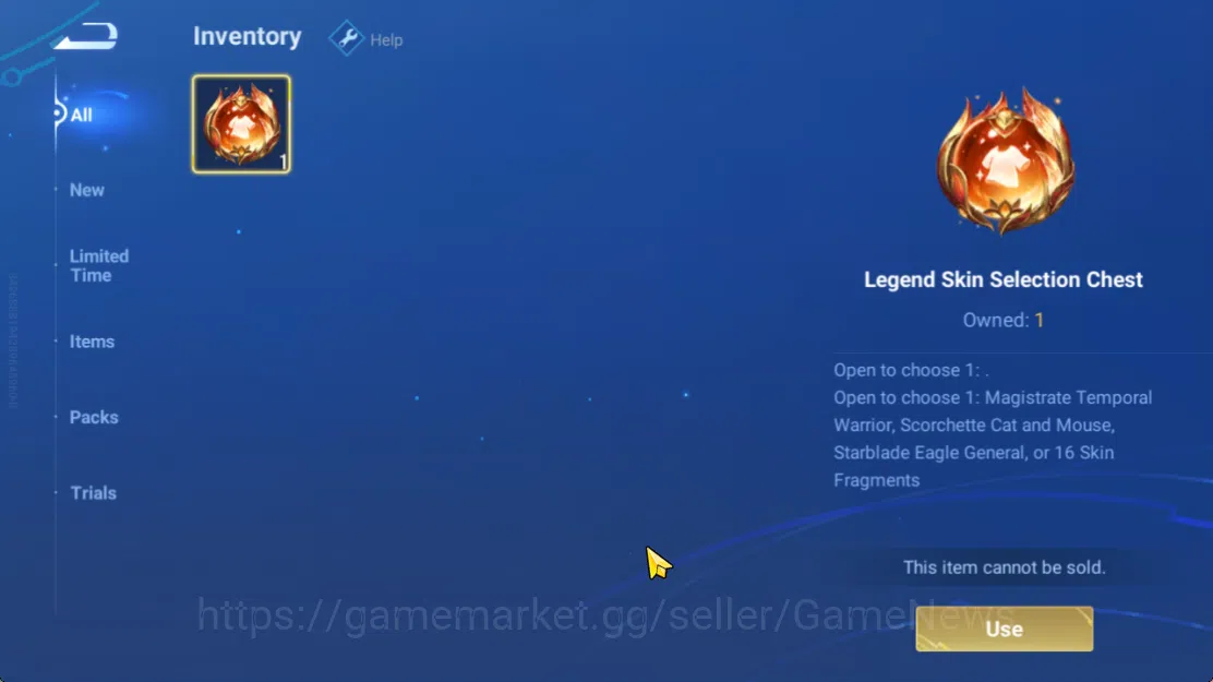 Honor of Kings Accounts Hero 7 |Starter with Legend Skin Selection Chest(D image 3