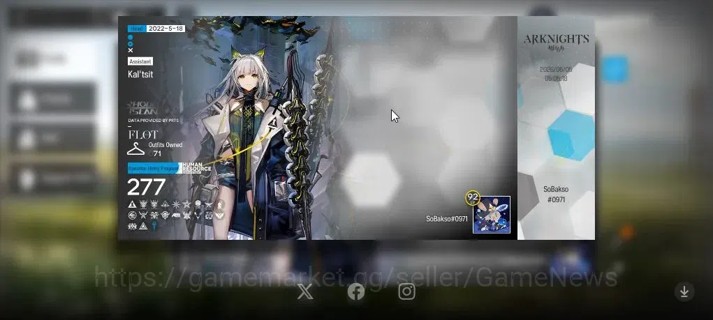 Arknights Accounts Lv 92|277 OP+71 Skin|8,6K Oru+46 Origin|7 Limited| image 3