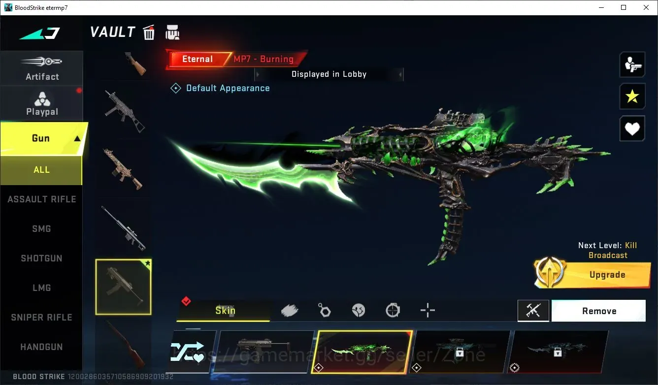 Blood Strike Accounts Starter ASIA|Starter|1 ETERNAL: MP7-Burning|1 Legendary Gun|2 Legendary Camo Chests|LogNetEase(BS953Z) 1
