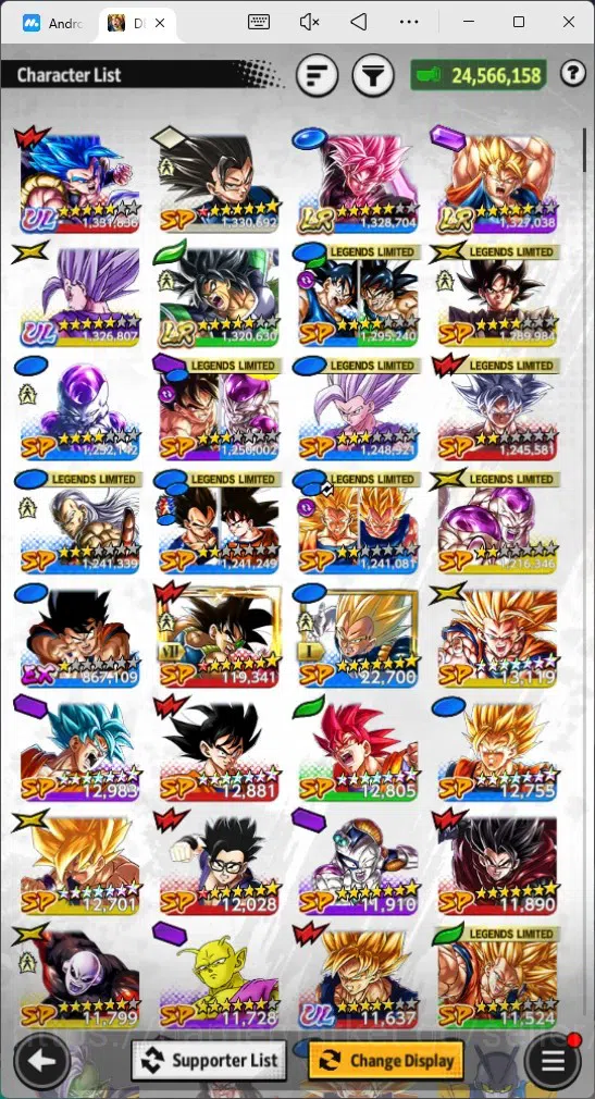 Dragon Ball Legends Accounts Global | Lvl 152|24.5M Total Power|406 CC|3 LR|3 U image 14