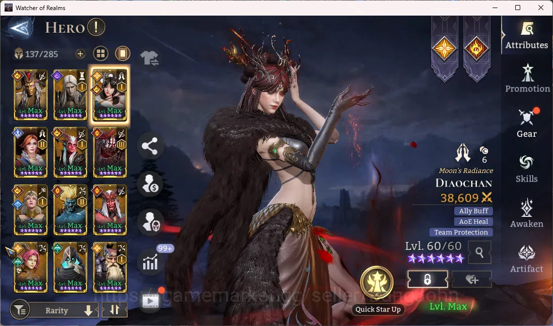 Watcher of Realms Accounts Others Global 60xx|3,1M Power|7 Lord(Rivenhald,Aracha,Elddr,Torodor,Morrigan,Venoma,Twinfiend)|46 11