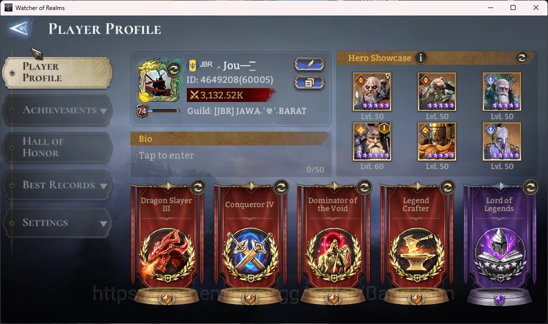 Watcher of Realms Accounts Others Global 60xx|3,1M Power|7 Lord(Rivenhald,Aracha,Elddr,Torodor,Morrigan,Venoma,Twinfiend)|46 2