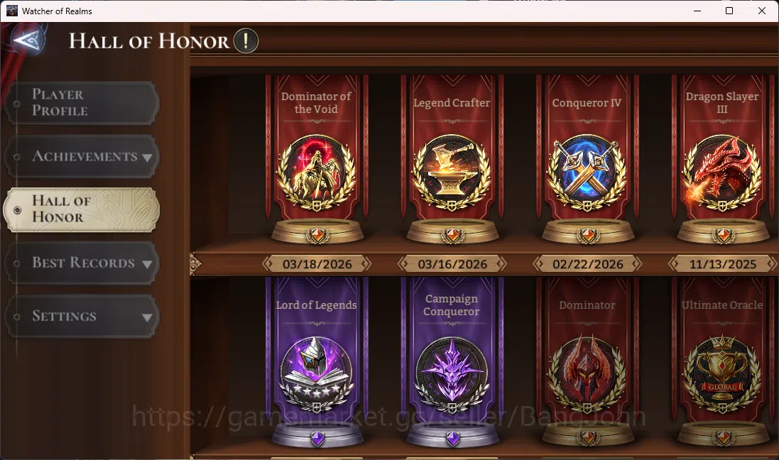 Watcher of Realms Accounts Others Global 60xx|3,1M Power|7 Lord(Rivenhald,Aracha,Elddr,Torodor,Morrigan,Venoma,Twinfiend)|46 8