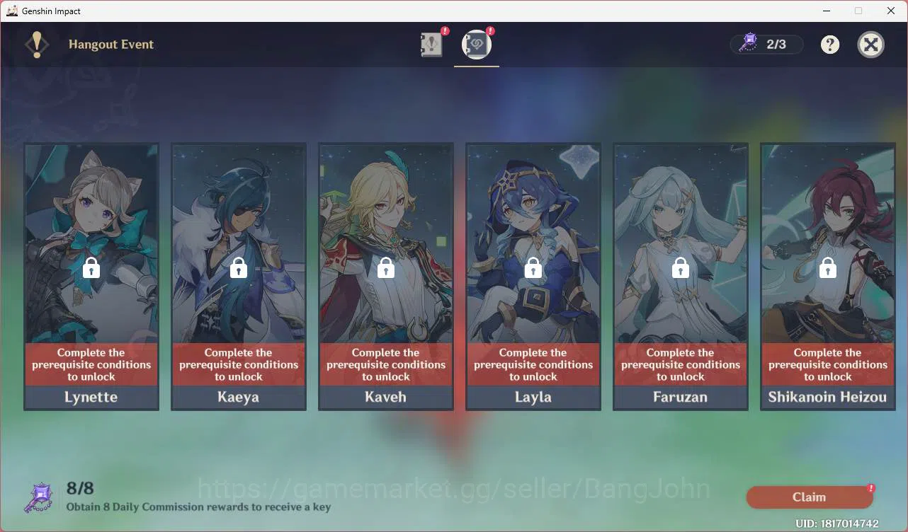 Genshin Impact Accounts ASIA|AR 40|2 limit| Arlecchino, Yumemizuki Mizuki, image 4