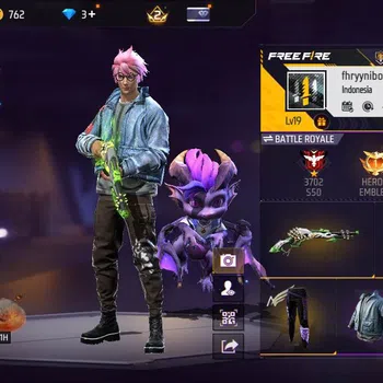 Free Fire Accounts Indonesia, Vault 17, Polosan SG lumut FF594B image 1