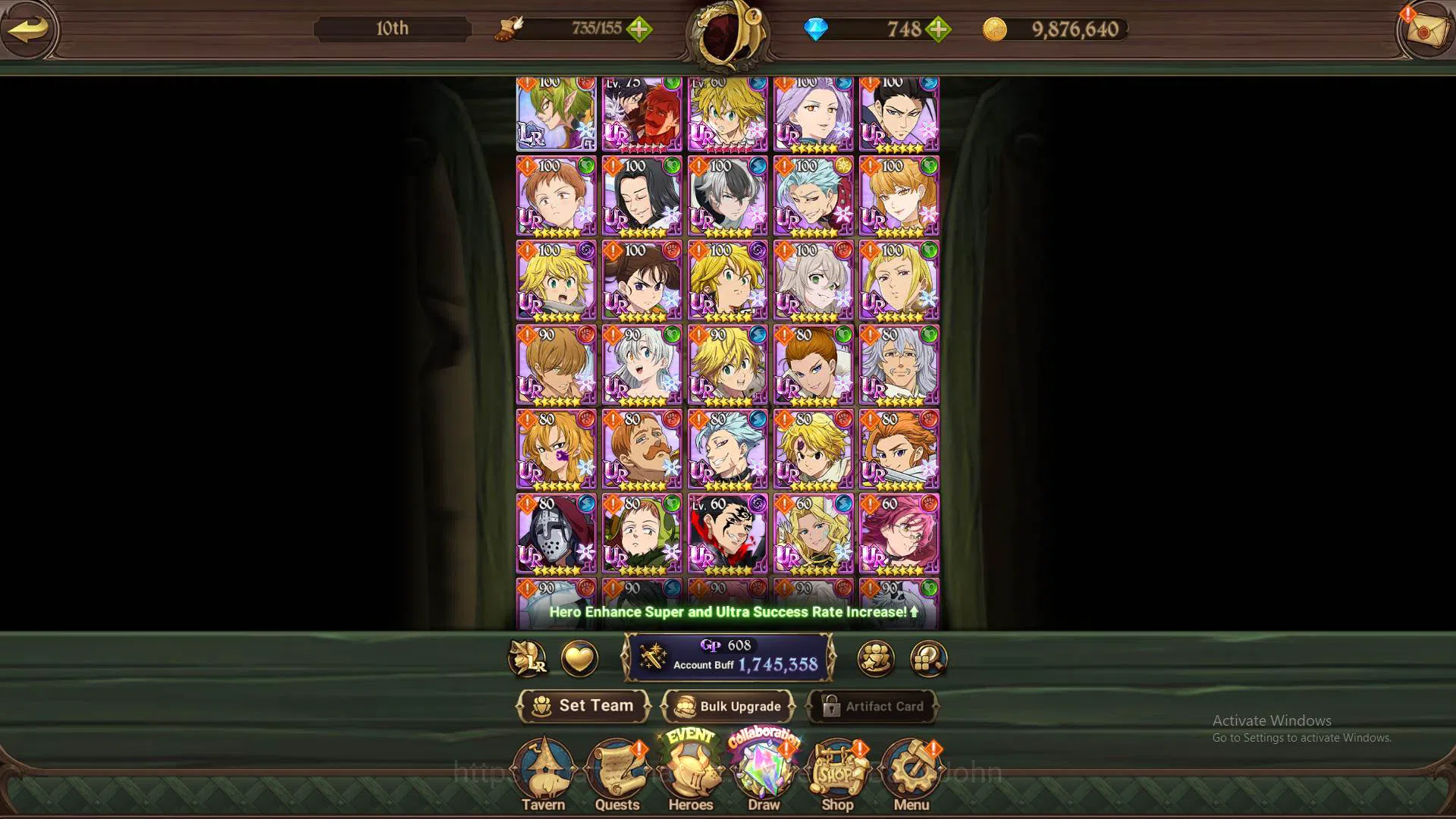 The Seven Deadly Sins: Grand Cross Accounts GLOBAL|1.7M CC|DM 748|Collab Rem Re-zero|LR Helbra image 9
