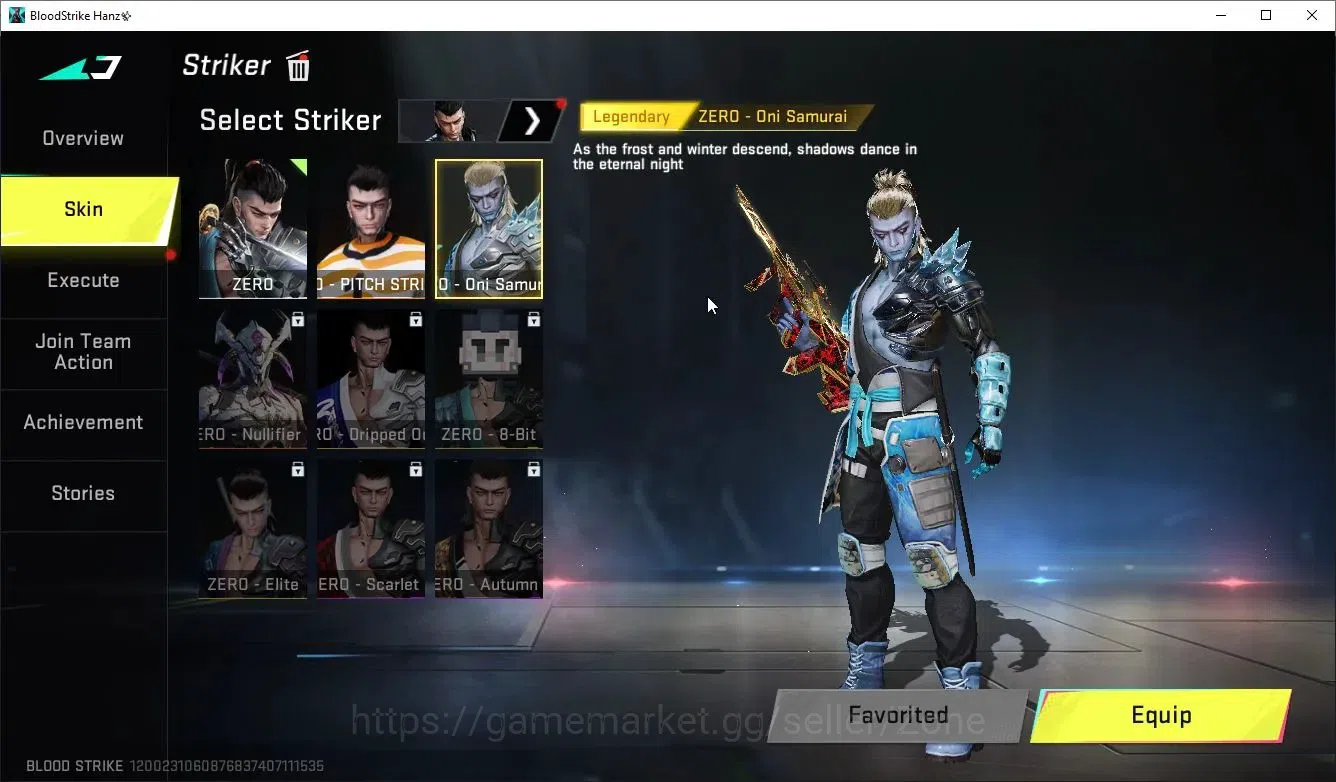 Blood Strike Accounts High-End ASIA|ETERNAL AUG-Empyrean Lv3|6 ULTRA[Kar98k,SKS,ZERO,ALOANDRA,ETHAN,RAN]|2 Limit[Origin-12 13