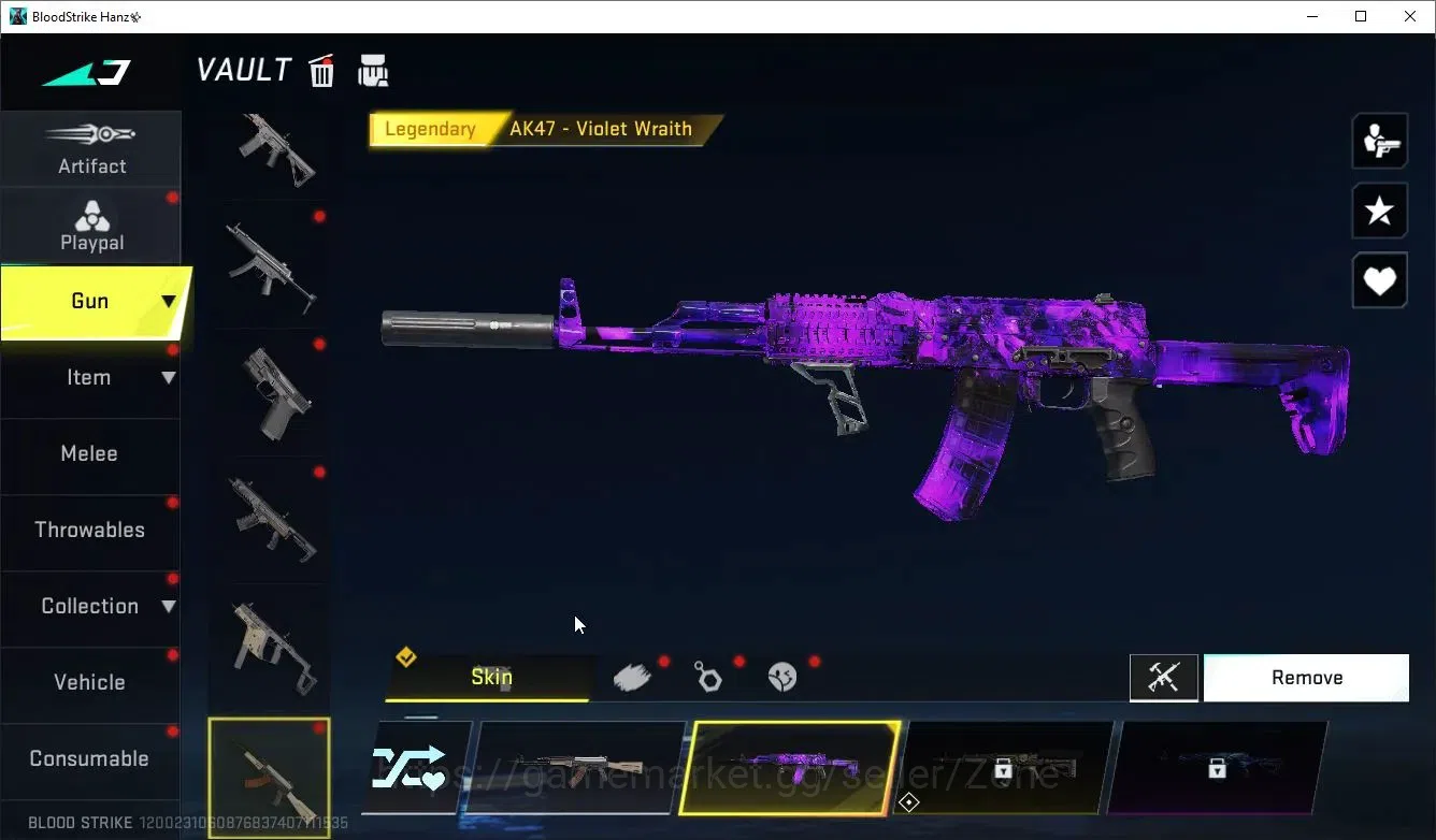 Blood Strike Accounts High-End ASIA|ETERNAL AUG-Empyrean Lv3|6 ULTRA[Kar98k,SKS,ZERO,ALOANDRA,ETHAN,RAN]|2 Limit[Origin-12 17