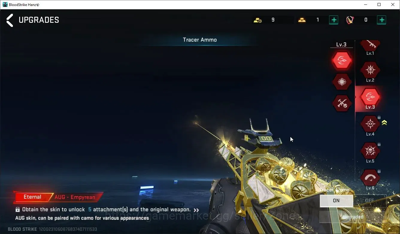 Blood Strike Accounts High-End ASIA|ETERNAL AUG-Empyrean Lv3|6 ULTRA[Kar98k,SKS,ZERO,ALOANDRA,ETHAN,RAN]|2 Limit[Origin-12 4