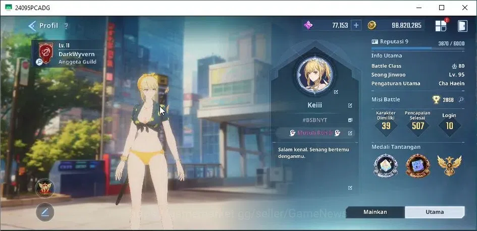 Solo Leveling: ARISE Accounts Lvl 95 3,1M Pwr|LennartA5+SignA5,Cha HaeinA6+SignA image 1