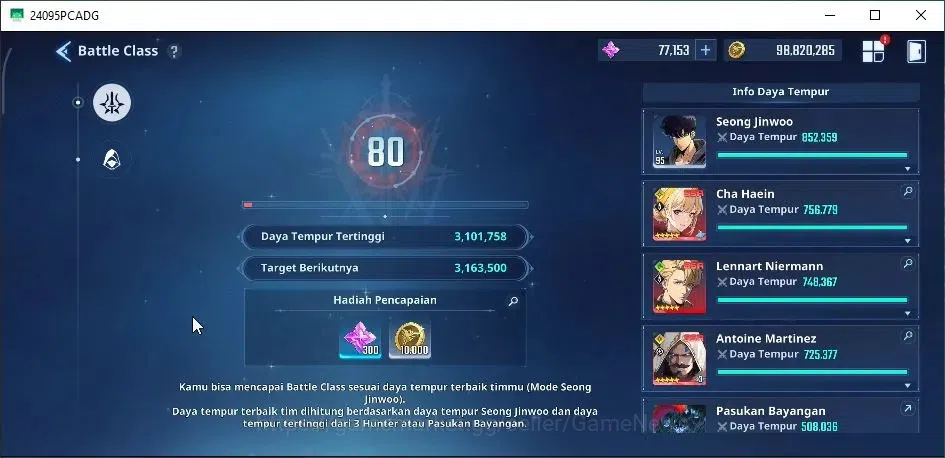 Solo Leveling: ARISE Accounts Lvl 95 3,1M Pwr|LennartA5+SignA5,Cha HaeinA6+SignA image 19