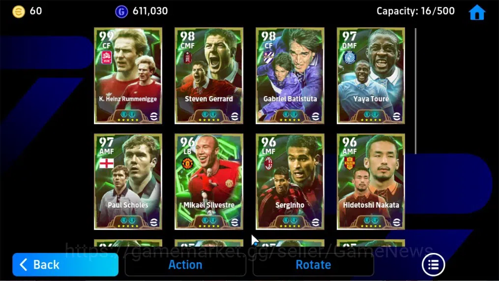 eFootball Accounts Android|BigTime Diego Forlan|16 Epic K.Heinz Rumme image 9