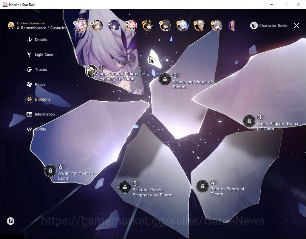 Honkai Star Rail Accounts ASIA|TL 51|8 Limited|[Castorice E1]+Sign,Hyacine,R image 13
