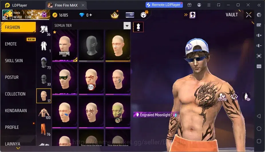 Free Fire Accounts Indonesia | 2 EVO (SCAR Megalodon Alpha Lv3, XM8 D image 10