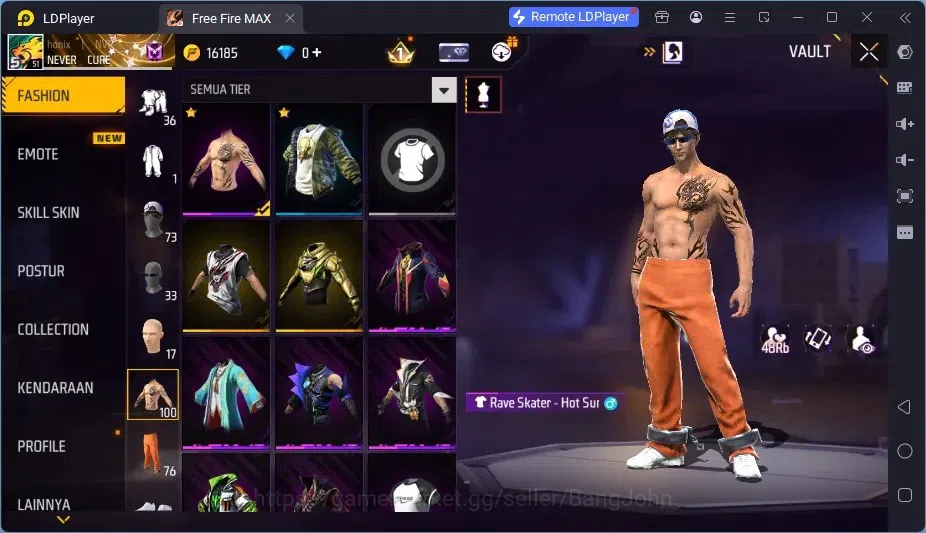 Free Fire Accounts Indonesia | 2 EVO (SCAR Megalodon Alpha Lv3, XM8 D image 11