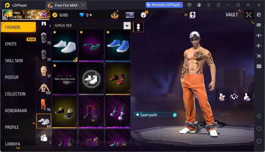 Free Fire Accounts Indonesia | 2 EVO (SCAR Megalodon Alpha Lv3, XM8 D image 13