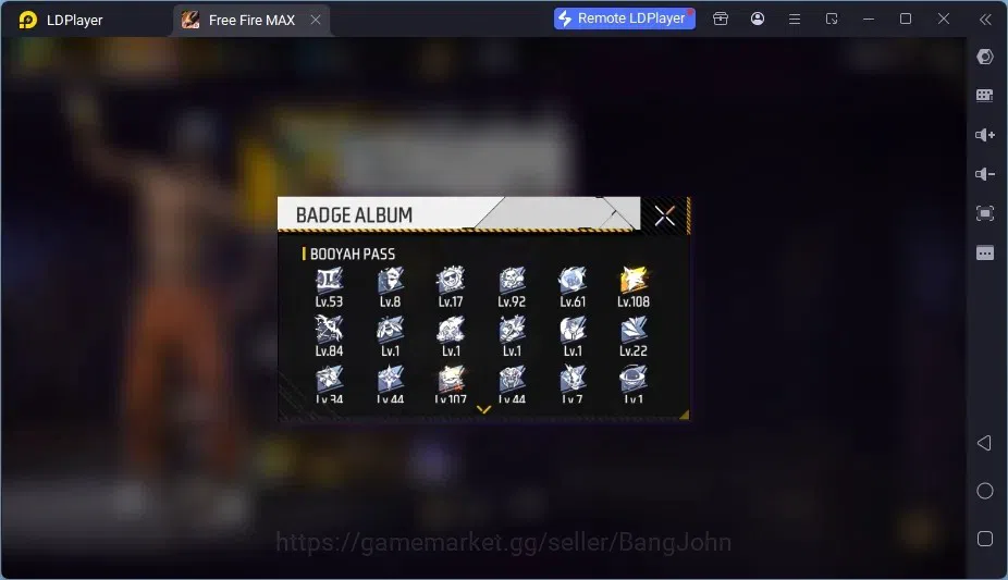 Free Fire Accounts Indonesia | 2 EVO (SCAR Megalodon Alpha Lv3, XM8 D image 2