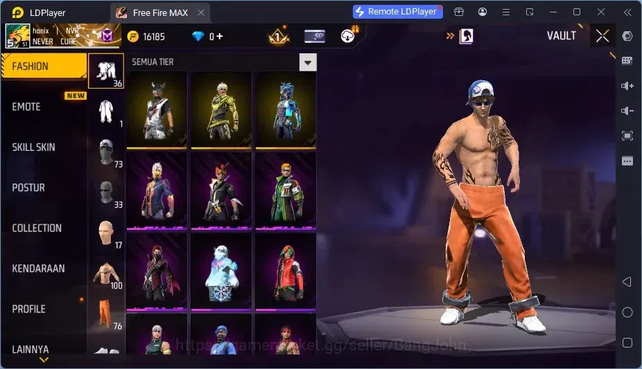 Free Fire Accounts Indonesia | 2 EVO (SCAR Megalodon Alpha Lv3, XM8 D image 6