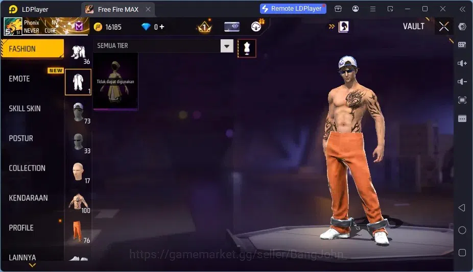 Free Fire Accounts Indonesia | 2 EVO (SCAR Megalodon Alpha Lv3, XM8 D image 7