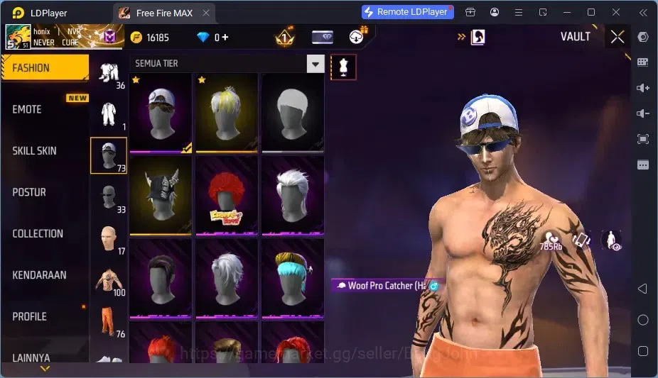 Free Fire Accounts Indonesia | 2 EVO (SCAR Megalodon Alpha Lv3, XM8 D image 8