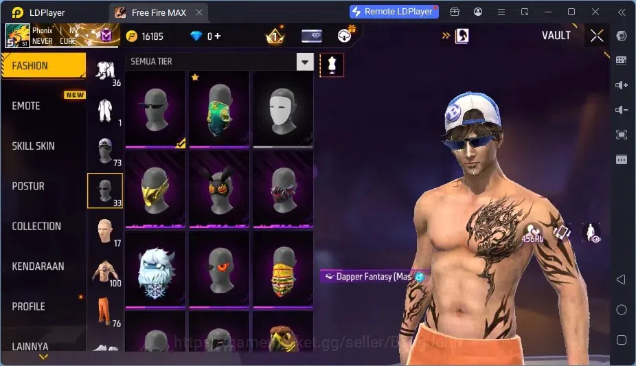 Free Fire Accounts Indonesia | 2 EVO (SCAR Megalodon Alpha Lv3, XM8 D image 9