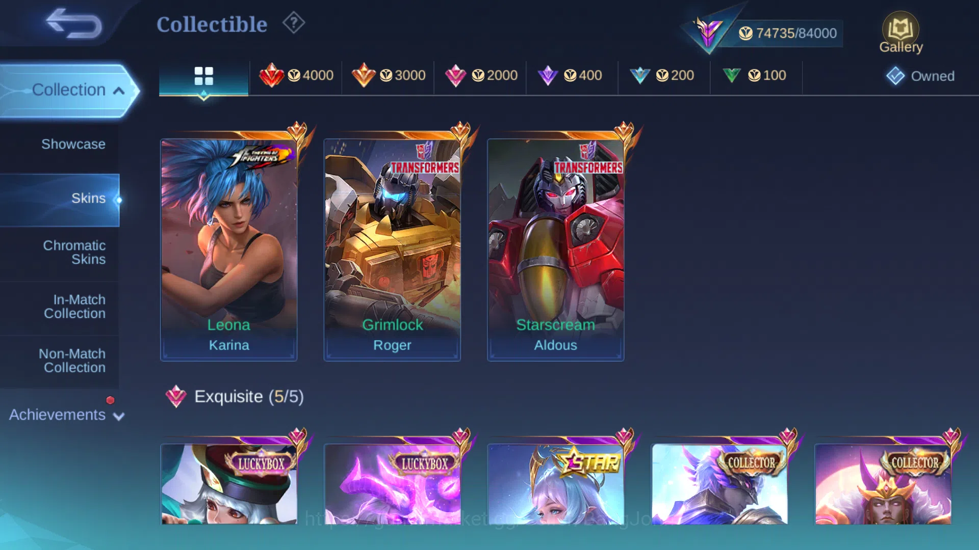 Mobile Legends: Bang Bang Accounts Others Hero 131 | Skin 289 | Legend Johnson | Transformers Aldous | Collector Gusion 13