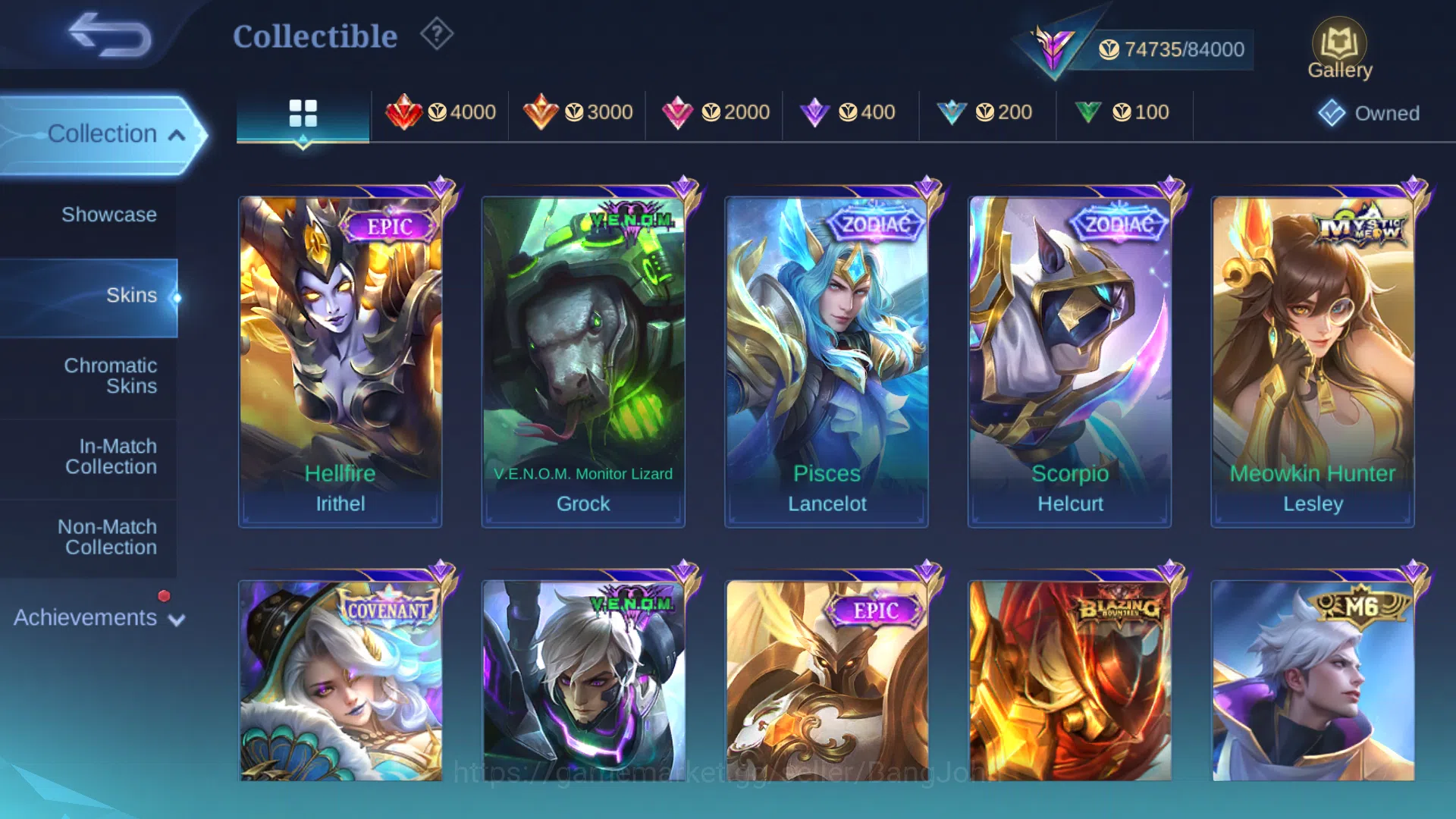 Mobile Legends: Bang Bang Accounts Others Hero 131 | Skin 289 | Legend Johnson | Transformers Aldous | Collector Gusion 7