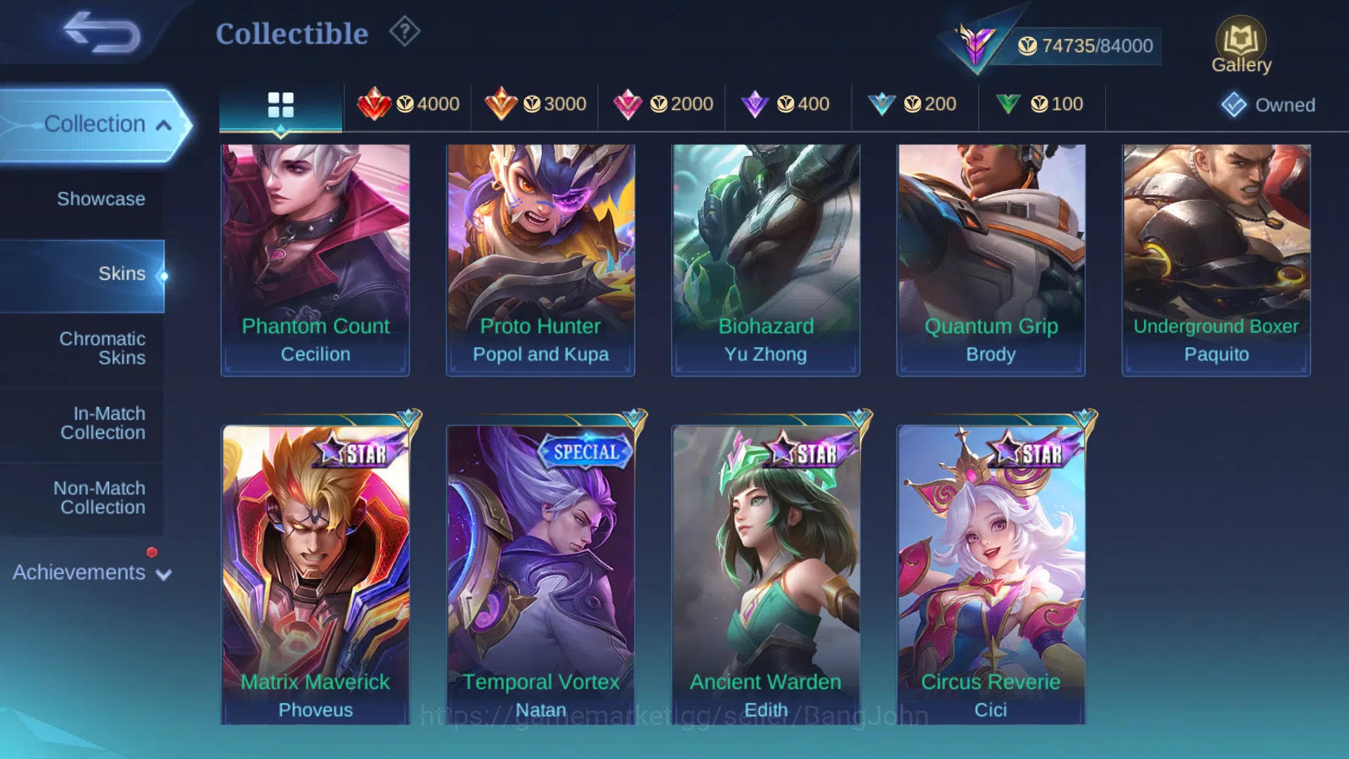 Mobile Legends: Bang Bang Accounts Others Hero 131 | Skin 289 | Legend Johnson | Transformers Aldous | Collector Gusion 8