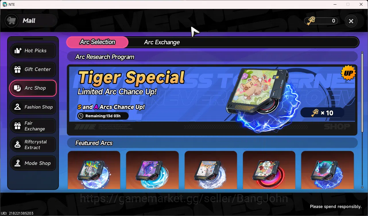 Neverness to Everness Accounts EU | Starter Lvl 3 | 1 S Nanally + 5 A Char | MC M image 2