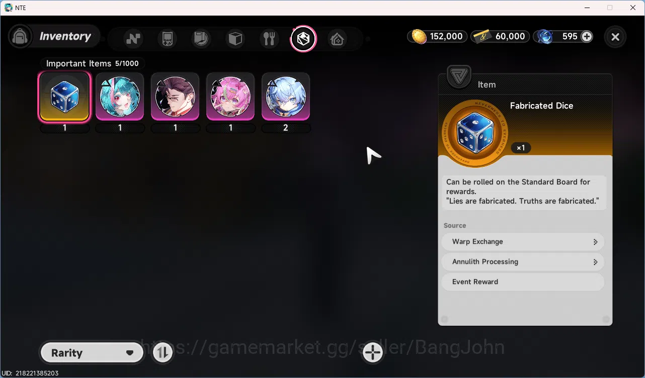 Neverness to Everness Accounts EU | Starter Lvl 3 | 1 S Nanally + 5 A Char | MC M image 5