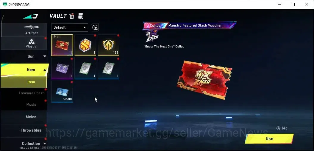 Blood Strike Accounts Others ASIA|ULTRA Meele Scythe Harvester|5 Legendary [M700 Ethereal,MP155 Radiance,P90,AR97 10