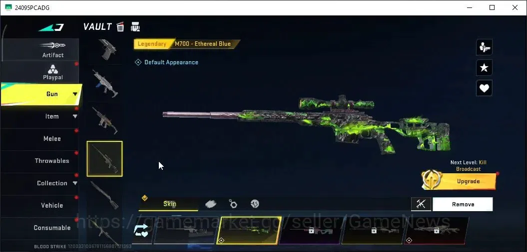 Blood Strike Accounts Others ASIA|ULTRA Meele Scythe Harvester|5 Legendary [M700 Ethereal,MP155 Radiance,P90,AR97 4
